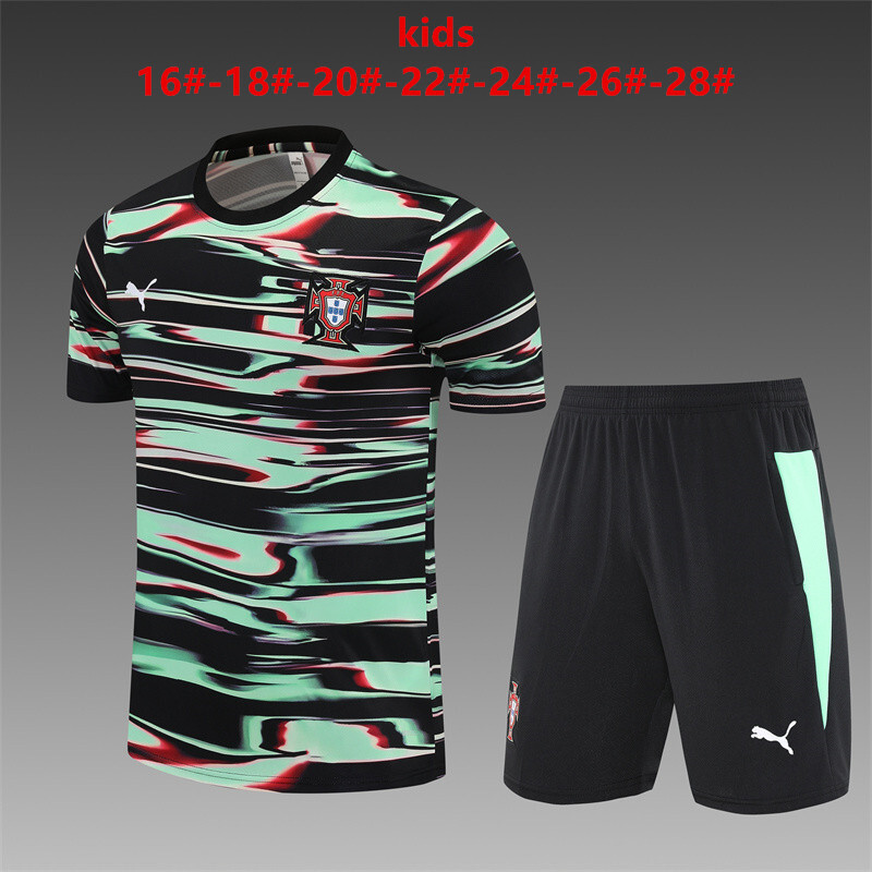 Portugal 2025/26 Set Allenamento Bambino nero verde