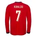 Portugal RONALDO Maillot domicile à manches longues 2025/26 - Rouge