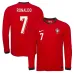 Portugal RONALDO Maillot domicile à manches longues 2025/26 - Rouge