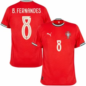Portugal B. FERNANDES 2025/26 Camiseta Local - Roja