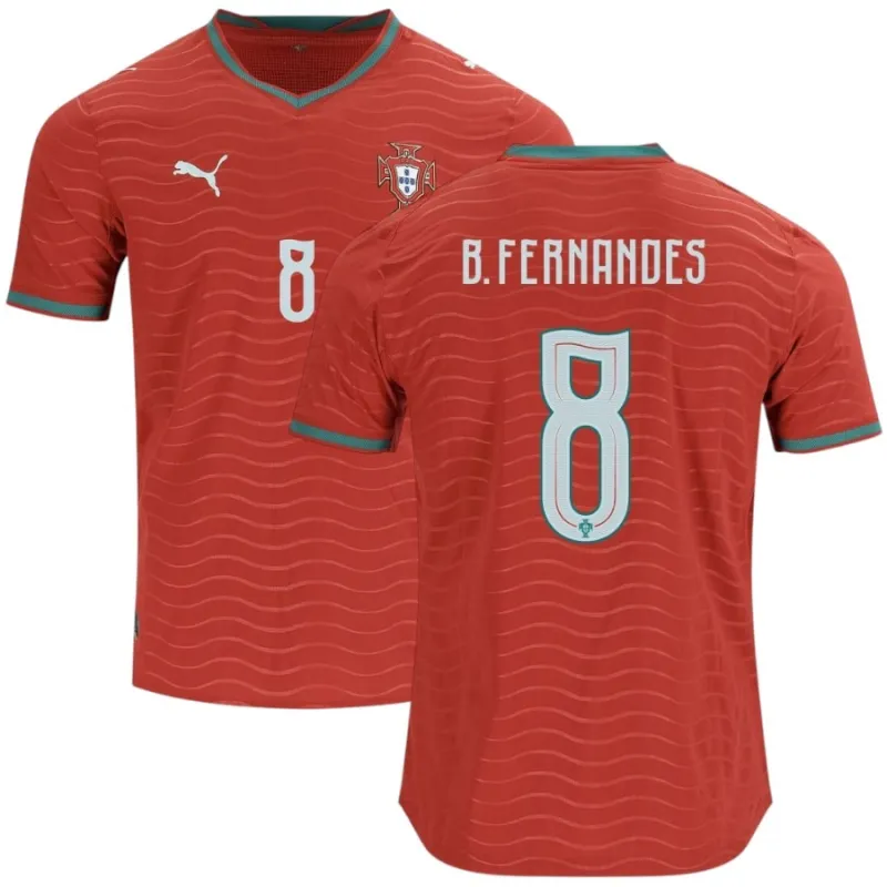 Portugal B.FERNANDES 2026/27 Maillot Domicile - Rouge