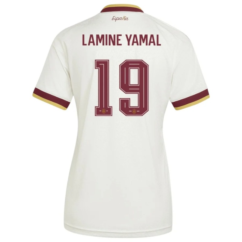 Spain LAMINE YAMAL 2026/27 women's away jersey white