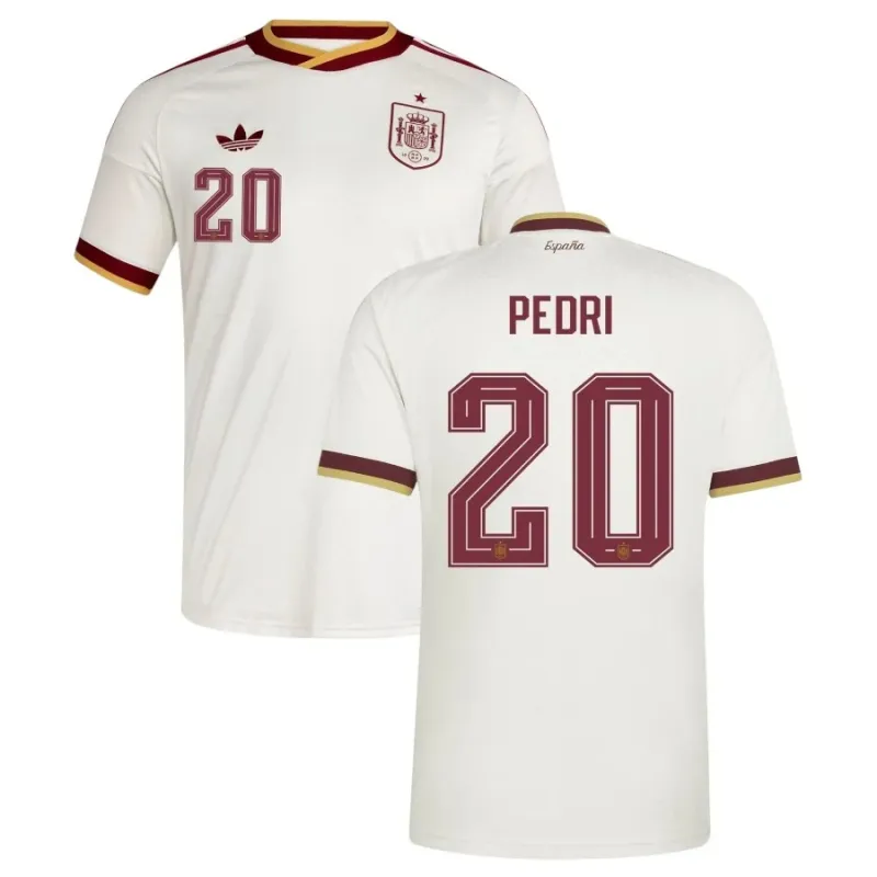 Espagne PEDRI 2026/27 maillot extérieur blanc
