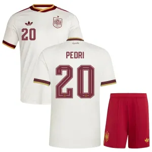 Spain PEDRI 2026/27 kids away jersey set white