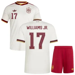 Spain WILLIAMS JR 2026/27 kids away jersey set white