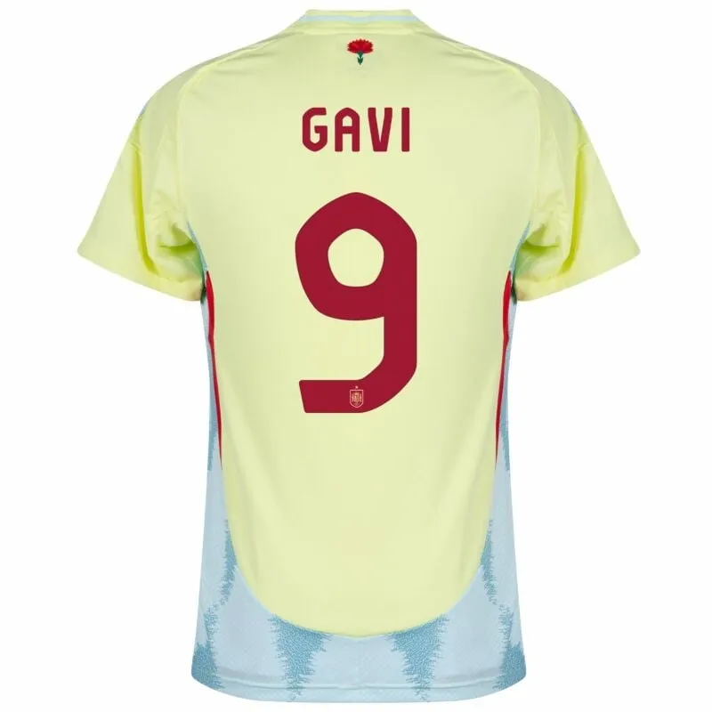 Ensemble de maillot d'extérieur pour enfants de l'Espagne de Gavi 2024/25 - Jaune