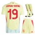 Ensemble de maillot d'extérieur pour enfants de l'Espagne de Yamal 2024/25 - Jaune