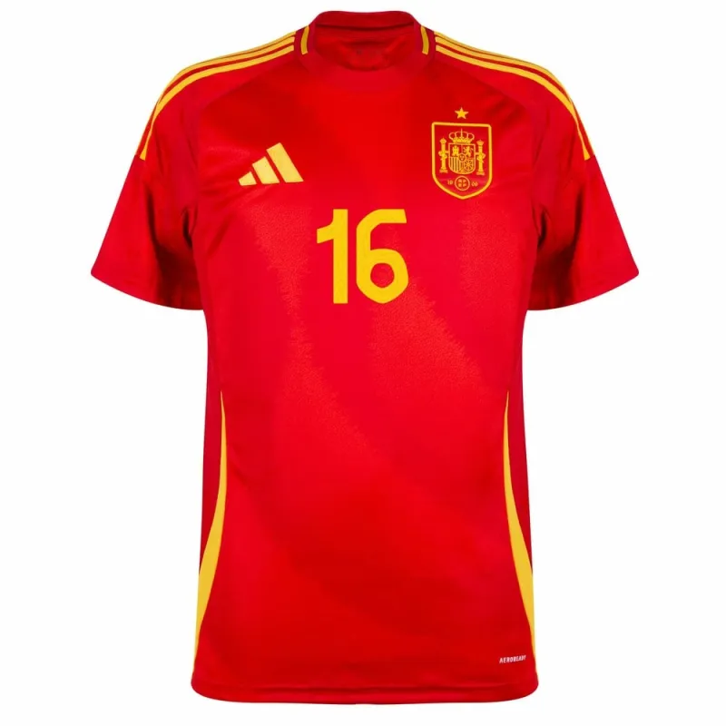 RODRI's Spain 2024/25 Home Jersey - Red