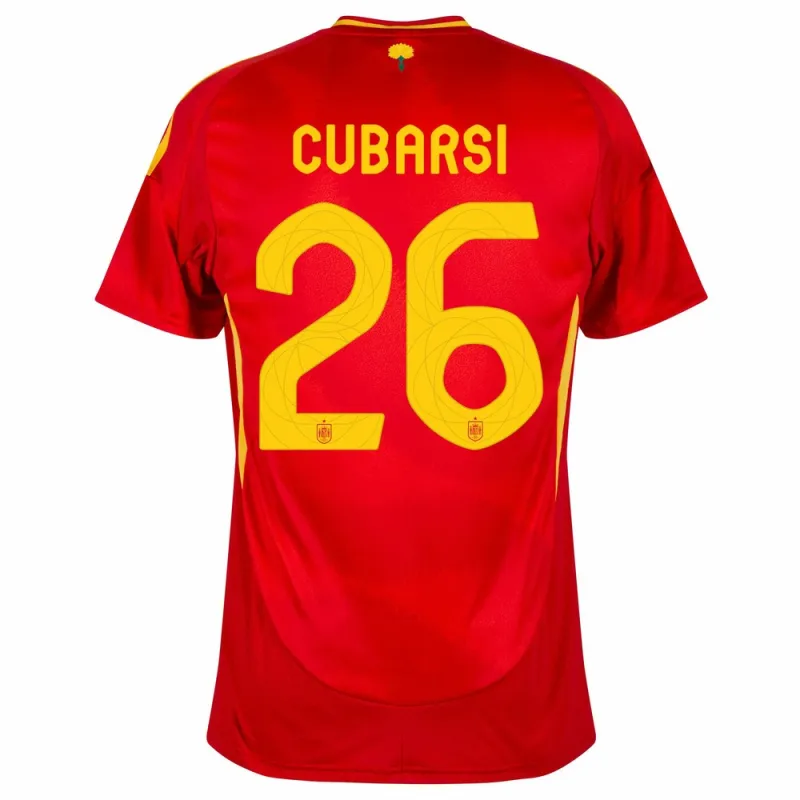 Cubarsí's Spain 2024/25 Home Jersey - Red