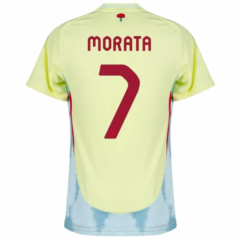 Morata's Spain 2024/25 Away Jersey - Yellow