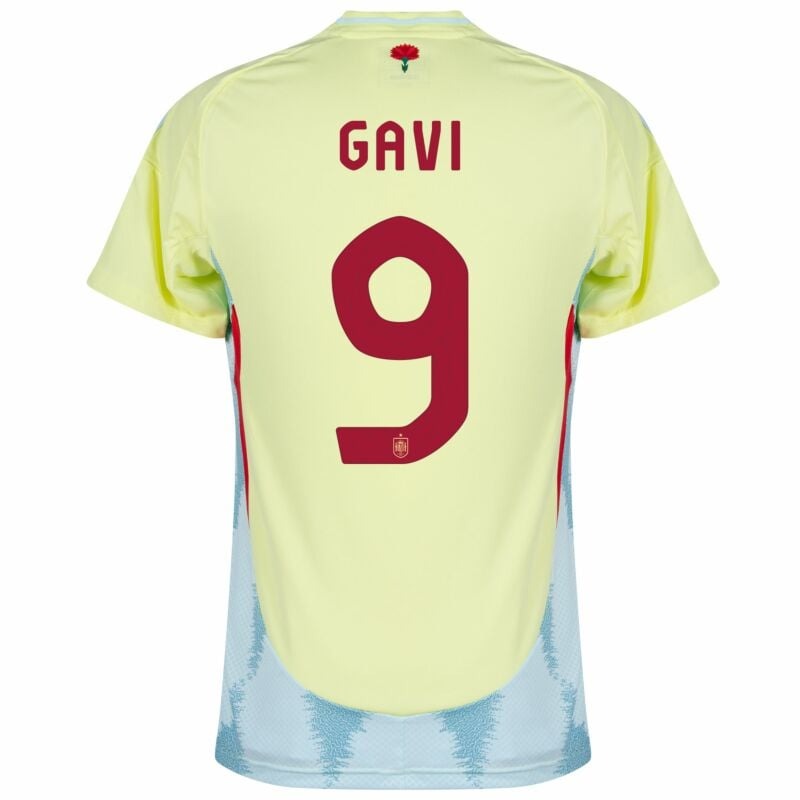 Gavi's Spain 2024/25 Away Jersey - Yellow