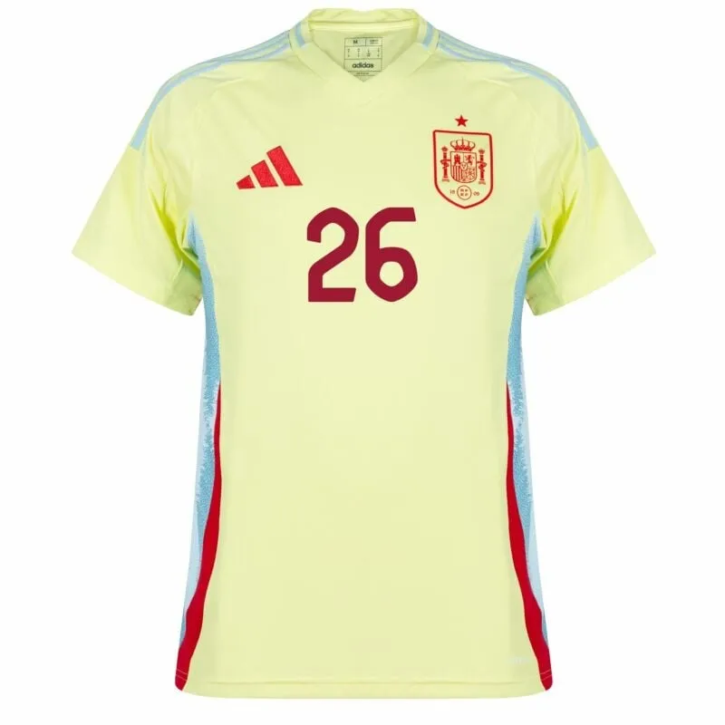 Cubarsí's Spain 2024/25 Away Jersey - Yellow