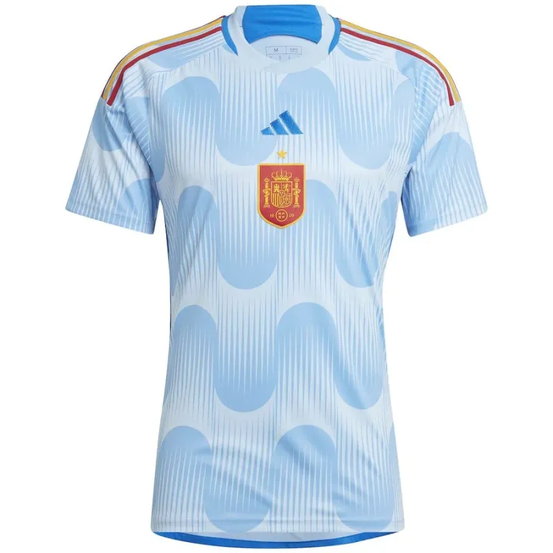 Ensemble de maillots pour enfants d'extérieur de l'Espagne pour la Coupe du monde 2022 - Bleu