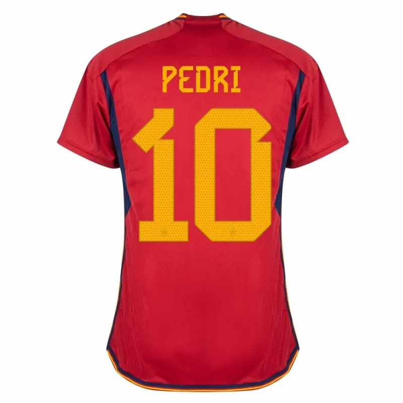Maglia per bambini della Spagna 2023/24 di Pedri - Rosso