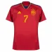 Morata's Spain 2022 FIFA World Cup Home Jersey - Red