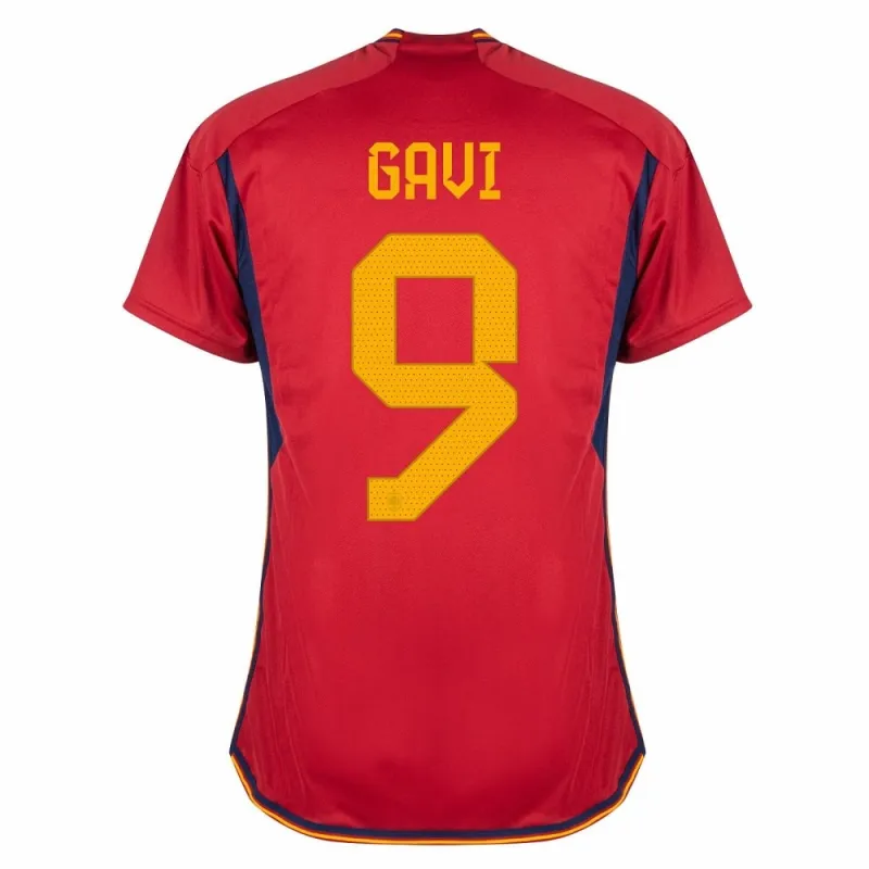 Gavi's Spain 2022 FIFA World Cup Home Jersey - Red