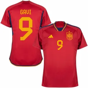 Camisa principal de España para la Copa del Mundo FIFA 2022 de Gavi - Roja