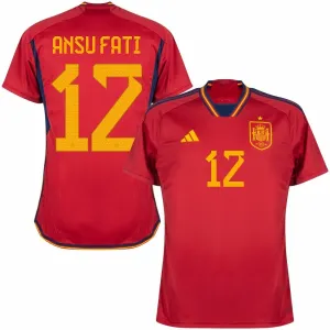 La camisa principal de España para la Copa del Mundo FIFA 2022 de Ansu Fati - Roja