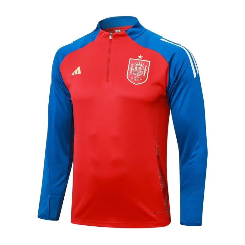 Spanische Langarm-Sportkleidung + Hosen 2024/25 - rot
