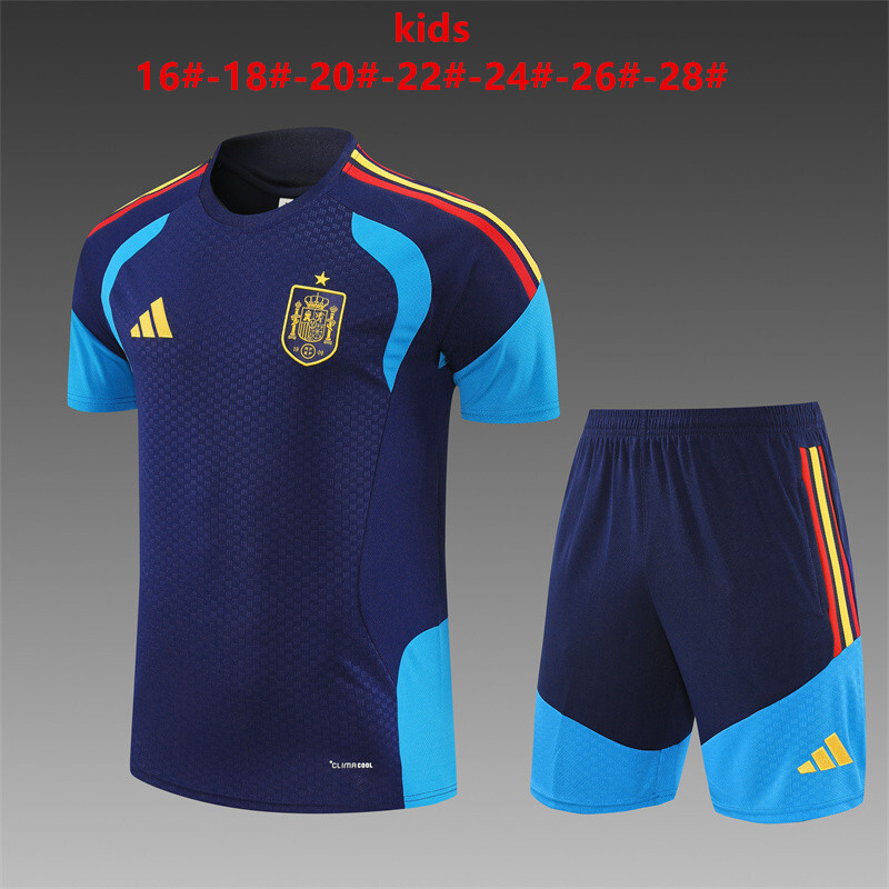 Spagna 2026/27 Set Allenamento Bambino blu