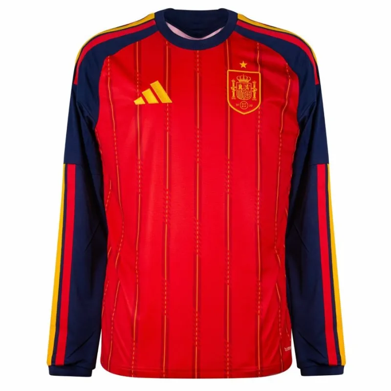 Spanien 2026/27 Heimtrikot mit langen Ärmeln - Rot