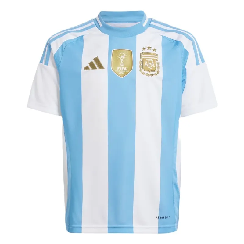 Argentine 2024/25 Maillot Domicile Réplique Enfant - Bleu Clair