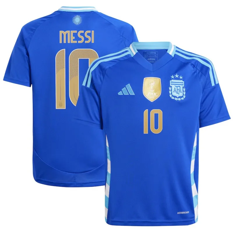 Maillot de l'équipe d'Argentine en déplacement 2024/25 pour enfants (Bleu ciel)