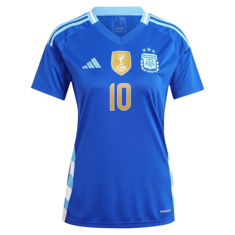 Messi, Maillot d'équipe d'Argentine en déplacement 2024/25 pour femmes (Bleu)