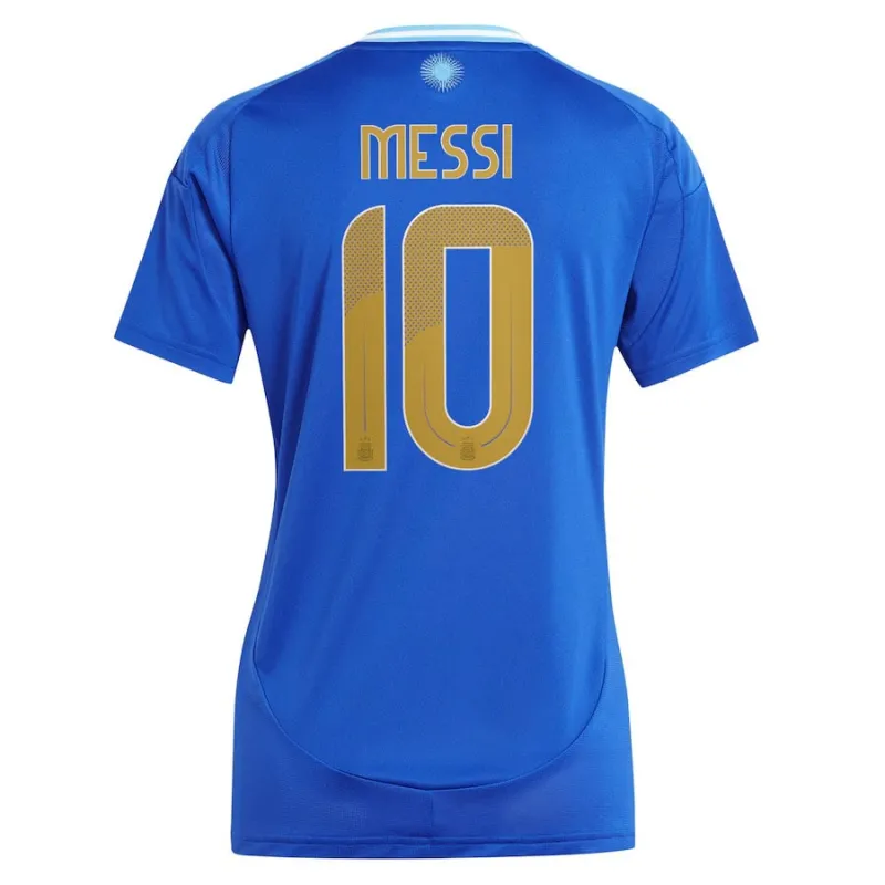 Messi, Maillot d'équipe d'Argentine en déplacement 2024/25 pour femmes (Bleu)