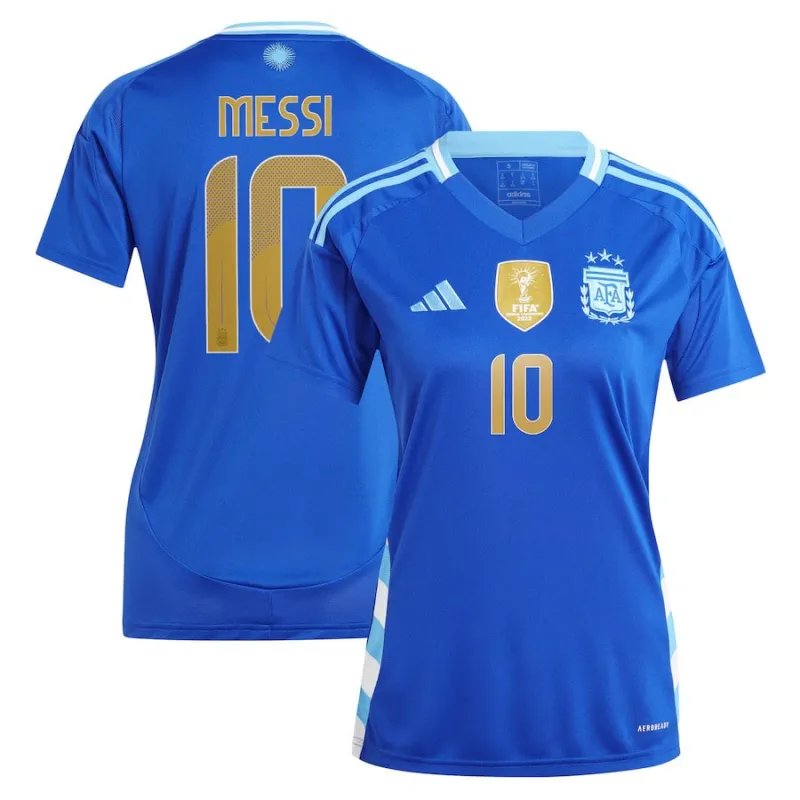 Messi, Maillot d'équipe d'Argentine en déplacement 2024/25 pour femmes (Bleu)
