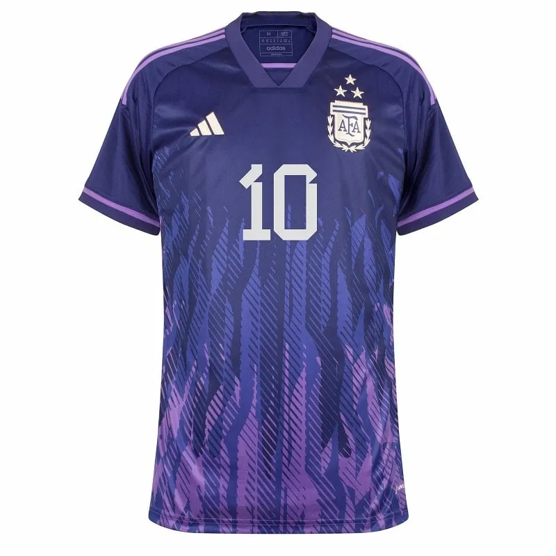 Messi, Argentina 2022/23 3-Star Away Jersey (Purple)