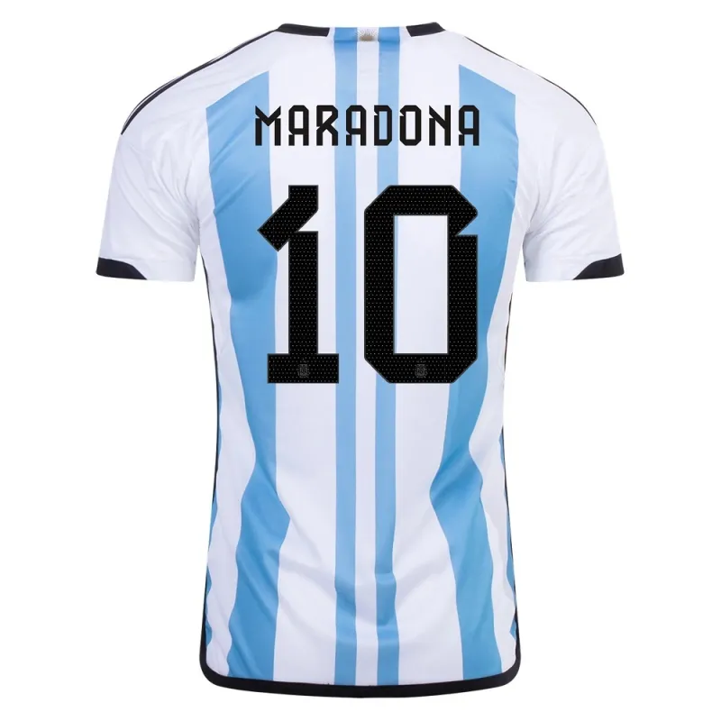 Maradona, Maglia di casa dell'Argentina 2022/23 a 3 stelle (Blu celeste)
