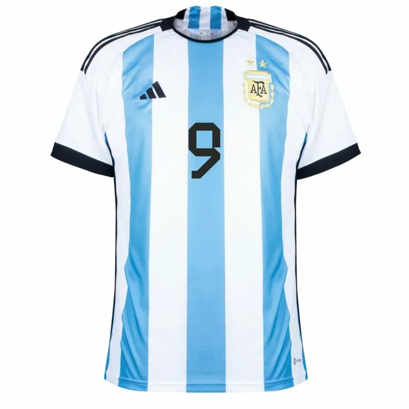 J. ALVAREZ, Argentina 2022 World Cup Home Jersey (Sky Blue)