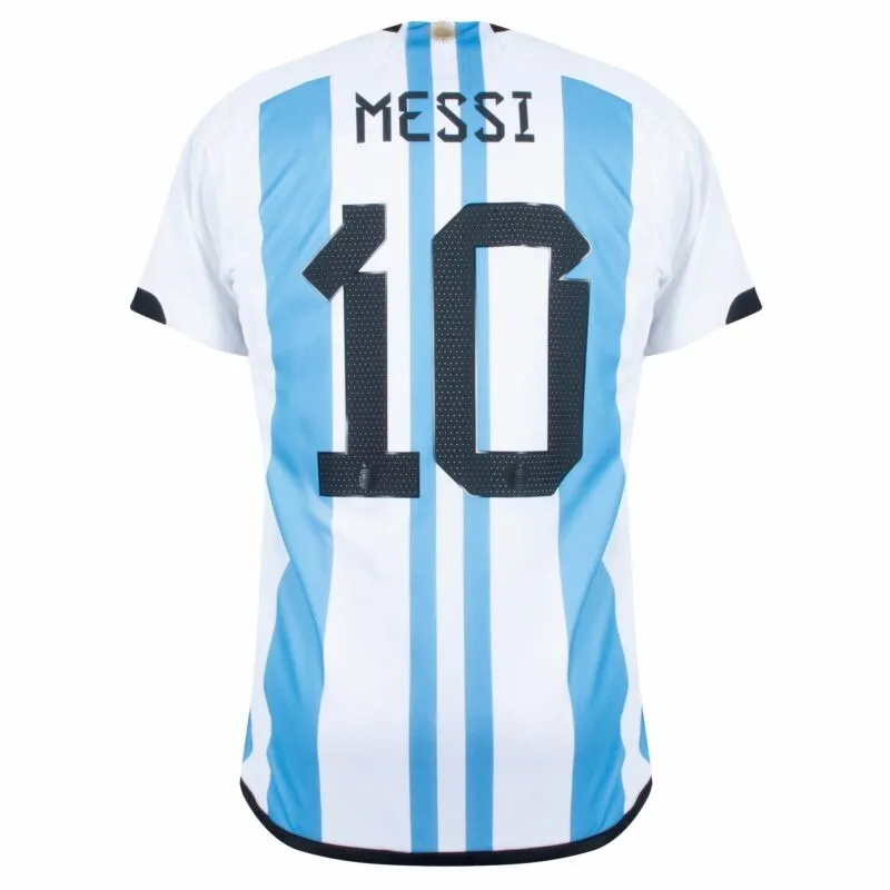Messi, Argentina 2022 World Cup Home Jersey (Sky Blue)