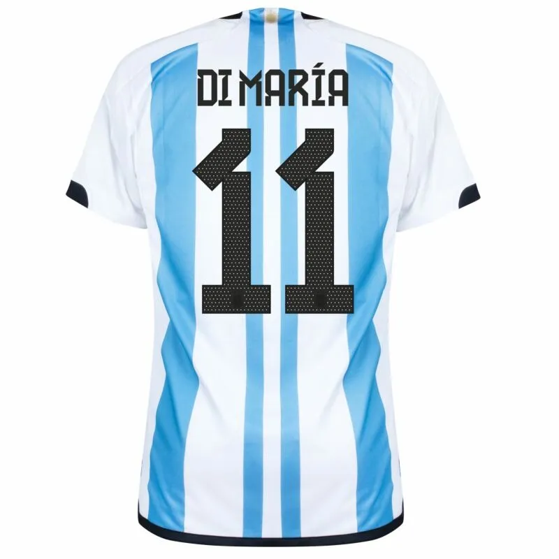 Di Maria, Camiseta de casa de Argentina para la Copa del Mundo 2022 (Azul celeste)