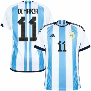 Di Maria, Argentina 2022 World Cup Home Jersey (Sky Blue)