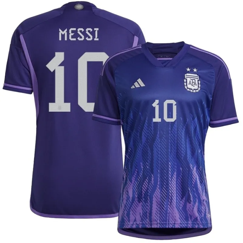Messi, Argentina 2022 World Cup Away Jersey (Blue)