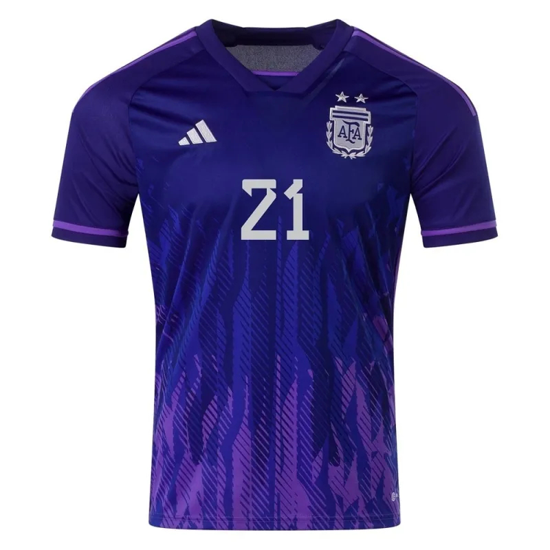 Dybala, Argentina 2022 World Cup Away Jersey (Blue)