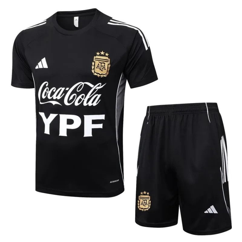 Argentina 2025/26 Training Jersey + Shorts - Black