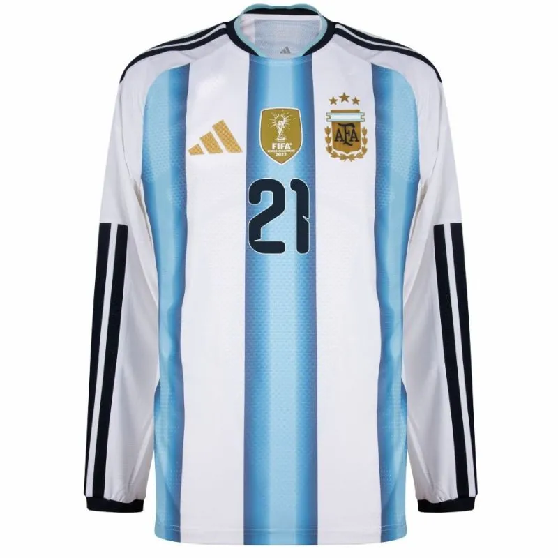 Argentinien MASTANTUONO 2026/27 Heimtrikot mit langen Ärmeln - Blau/Weiß
