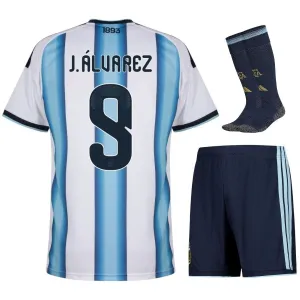 Conjunto Local Infantil J.ALVAREZ Argentina 2026/27 - Azul/Blanco