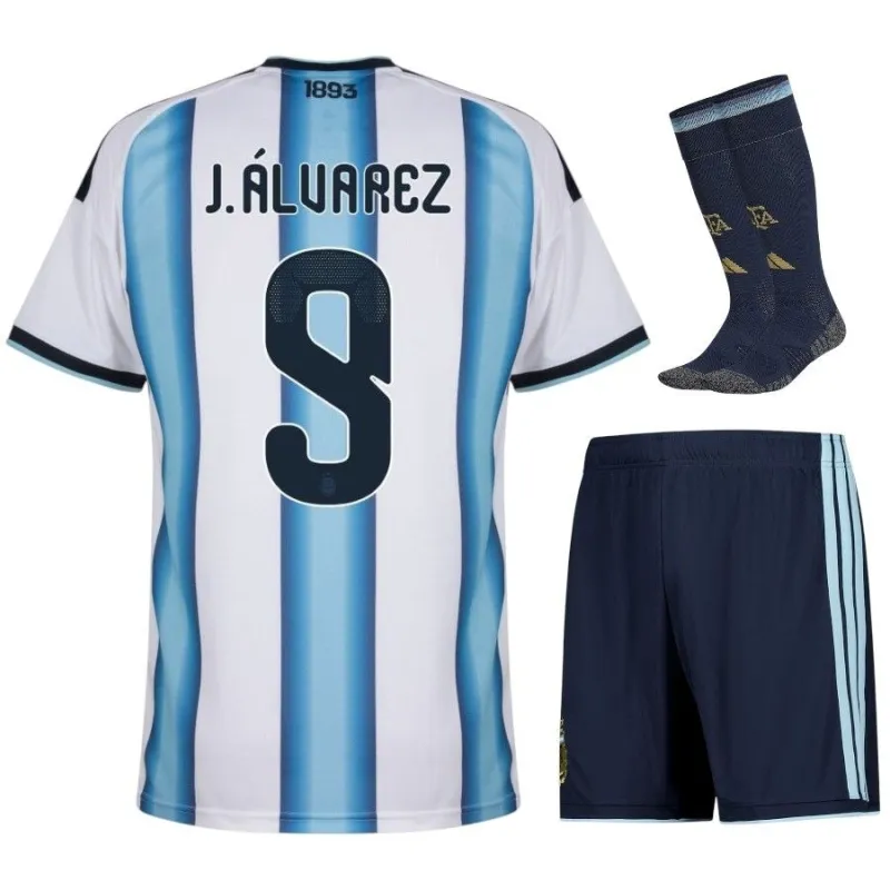 Conjunto Local Infantil J.ALVAREZ Argentina 2026/27 - Azul/Blanco