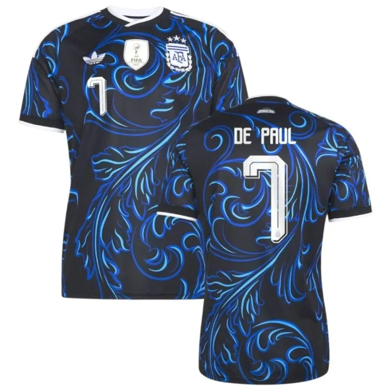 Argentina DE PAUL 2026/27 Away Jersey Blue