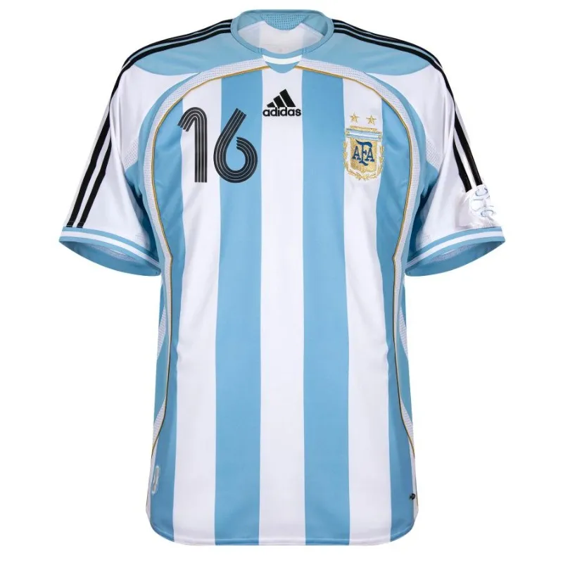 Argentina AIMAR 2006 Retro Home Jersey Blue White