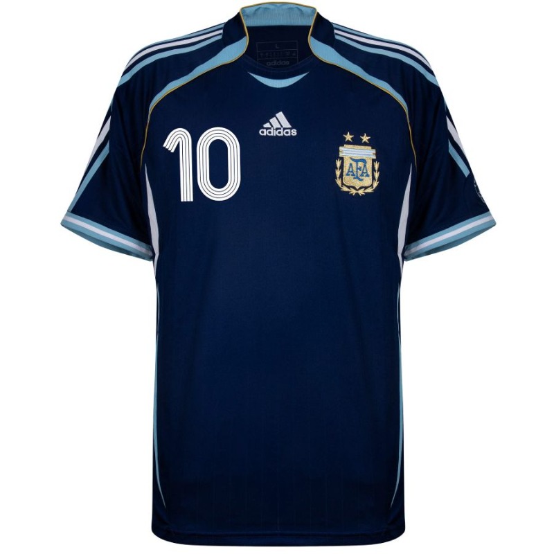 Maglia Away Retro Argentina RIQUELME 2006 Blu