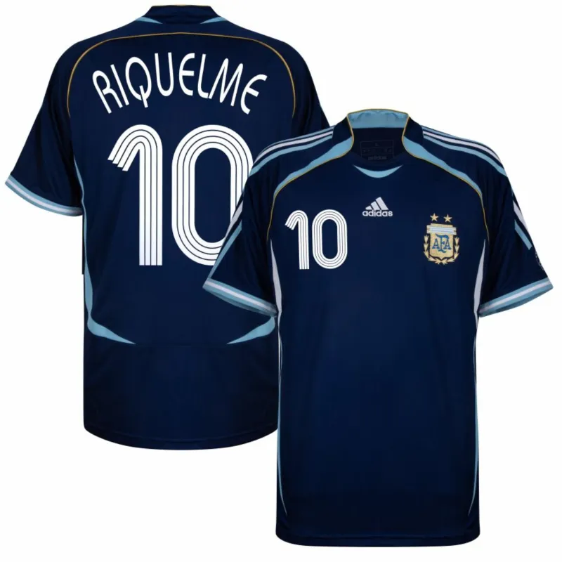 Maglia Away Retro Argentina RIQUELME 2006 Blu