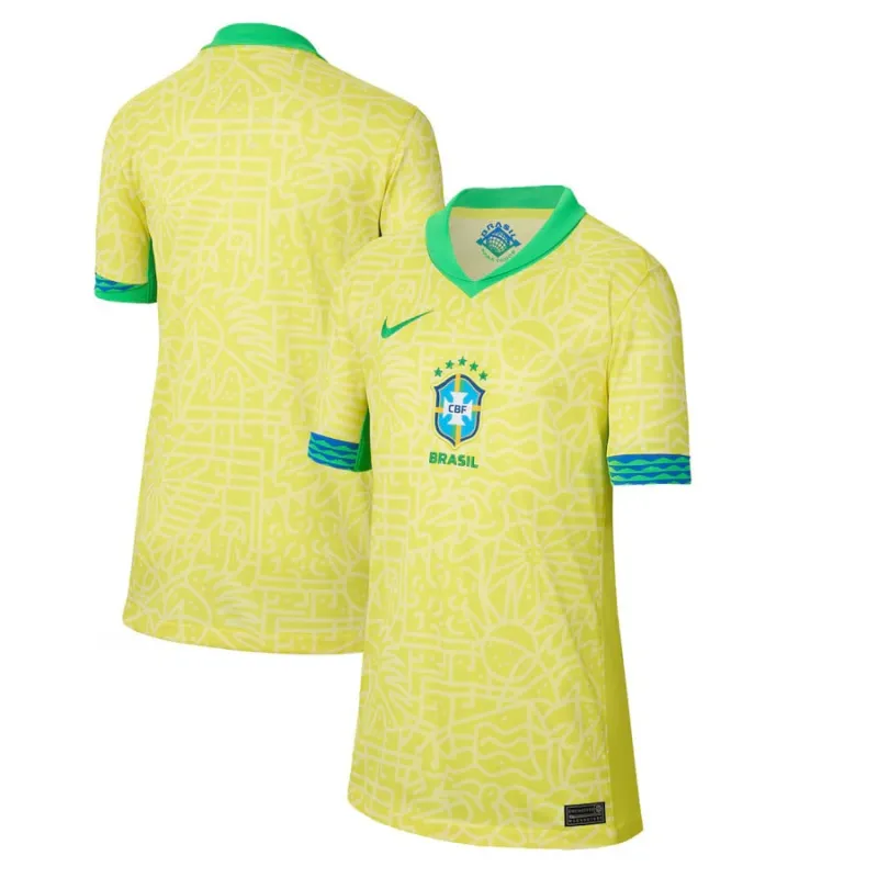 Maillot domicile du Brésil 2024/25 - Version supporter enfants (Jaune)