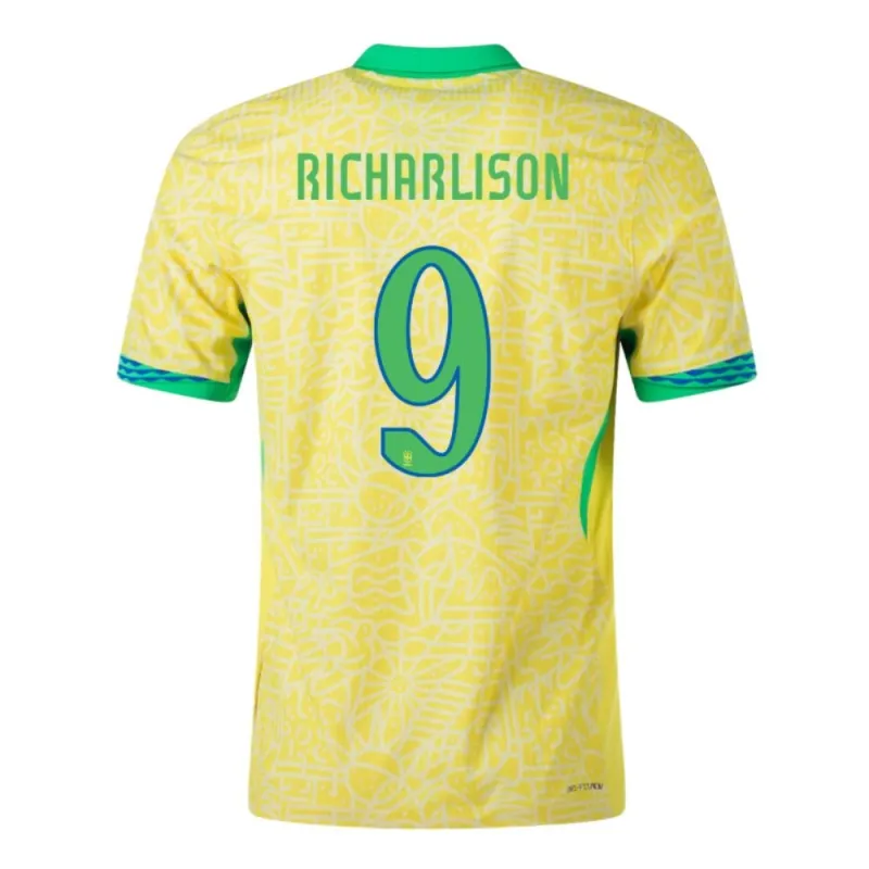Richarlison, Brasilien Heimtrikot 2024/25, Fanausgabe, Gelb