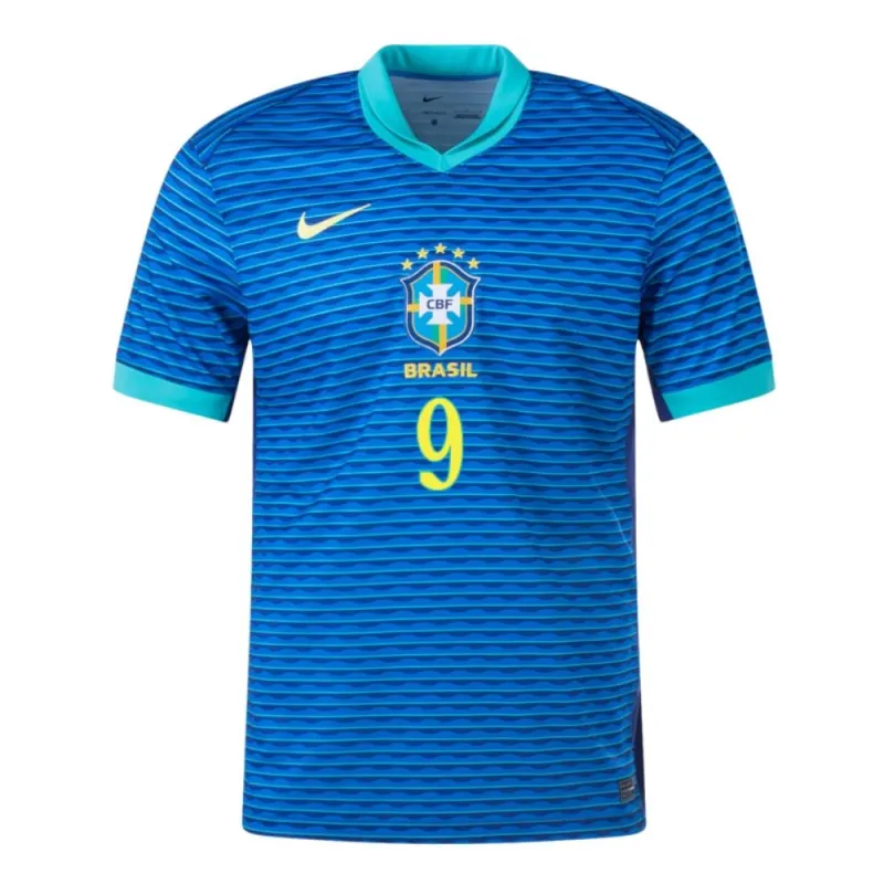 Endrick, Brazil 2024/25 Away Jersey, Fan Version, Blue