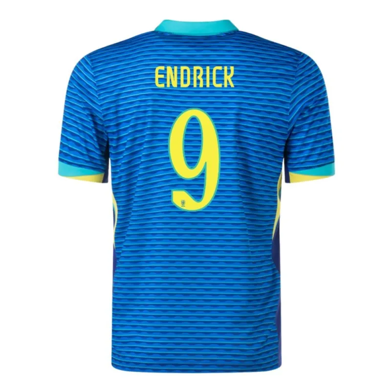Endrick, Brazil 2024/25 Away Jersey, Fan Version, Blue
